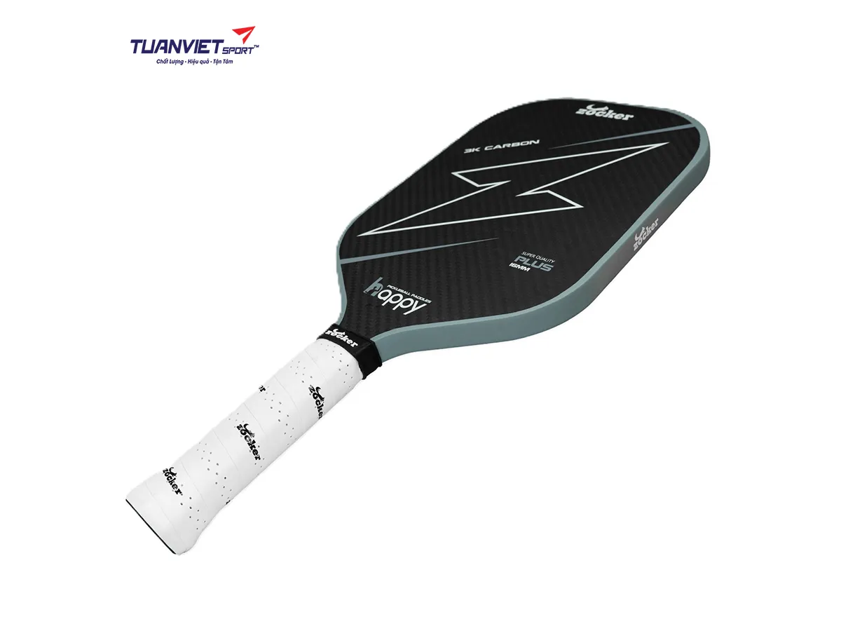 Vợt Pickleball Zocker HP02 Plus Edgeless Super Quality Gray