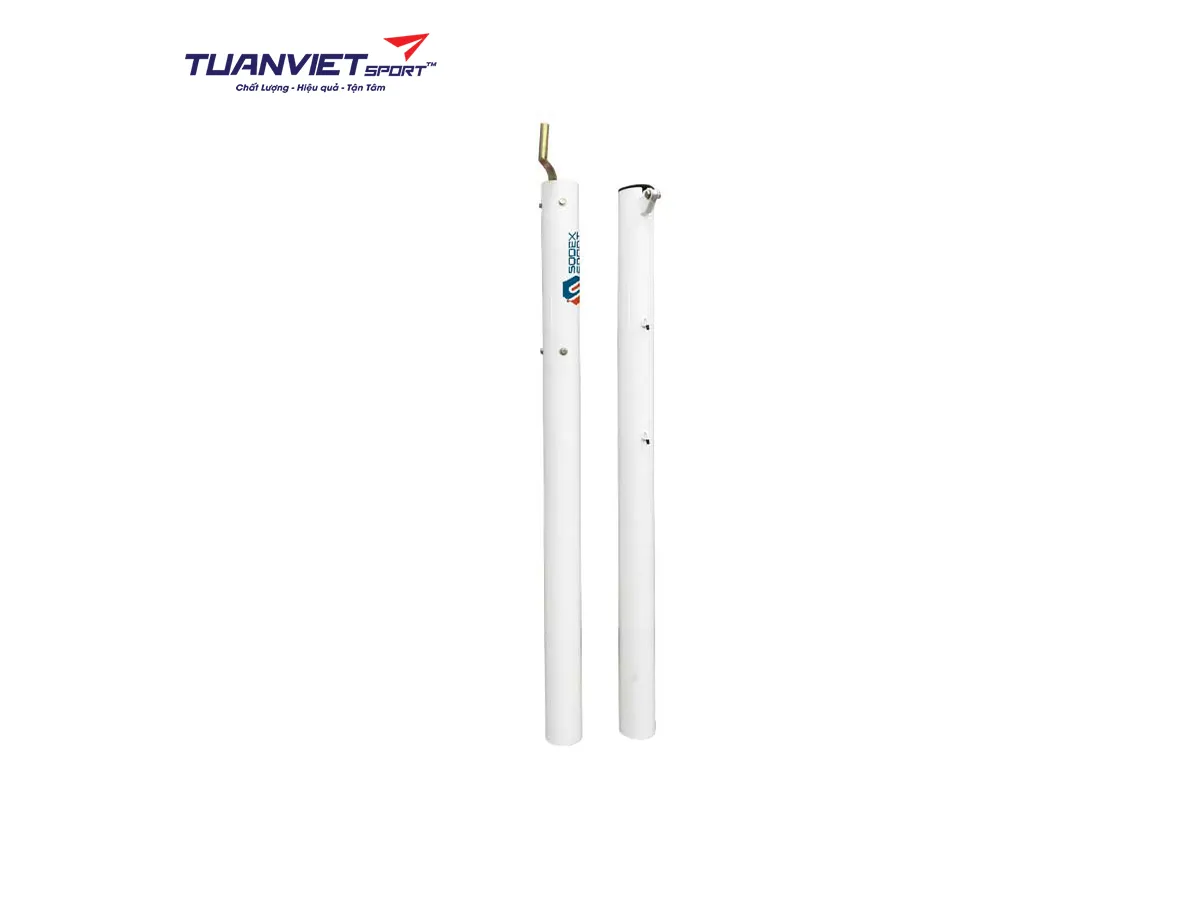 Trụ tennis chôn nòng ống kẽm tăng đơ trong Sodex Sport S25235