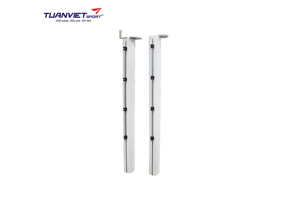 Trụ tennis chôn nòng ống nhôm oval tăng đơ trong Sodex Sport S25241