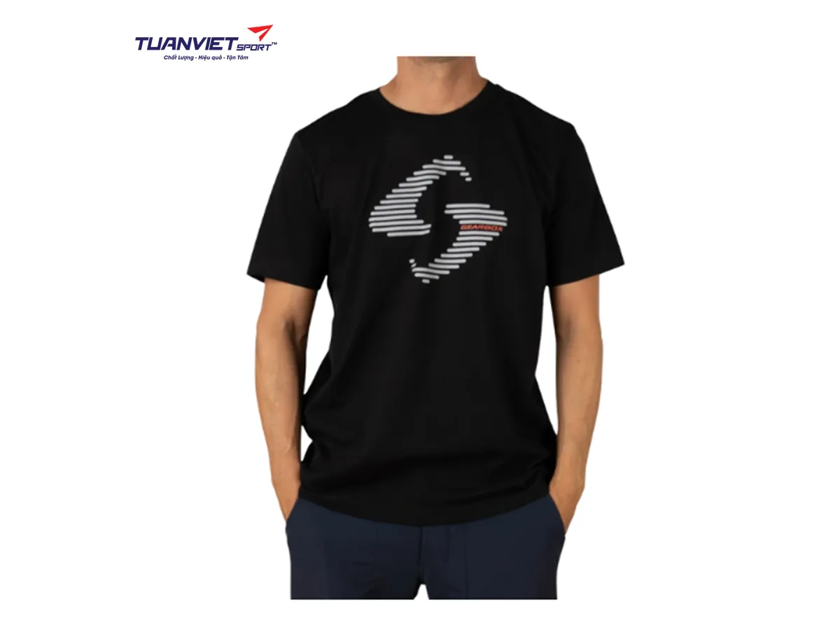 Áo cotton thể thao nam Gearbox Tee Black