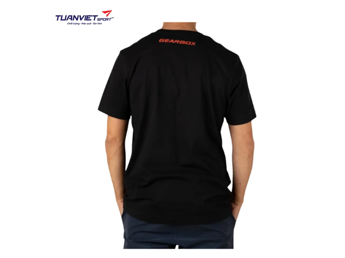 Áo cotton thể thao nam Gearbox Tee Black