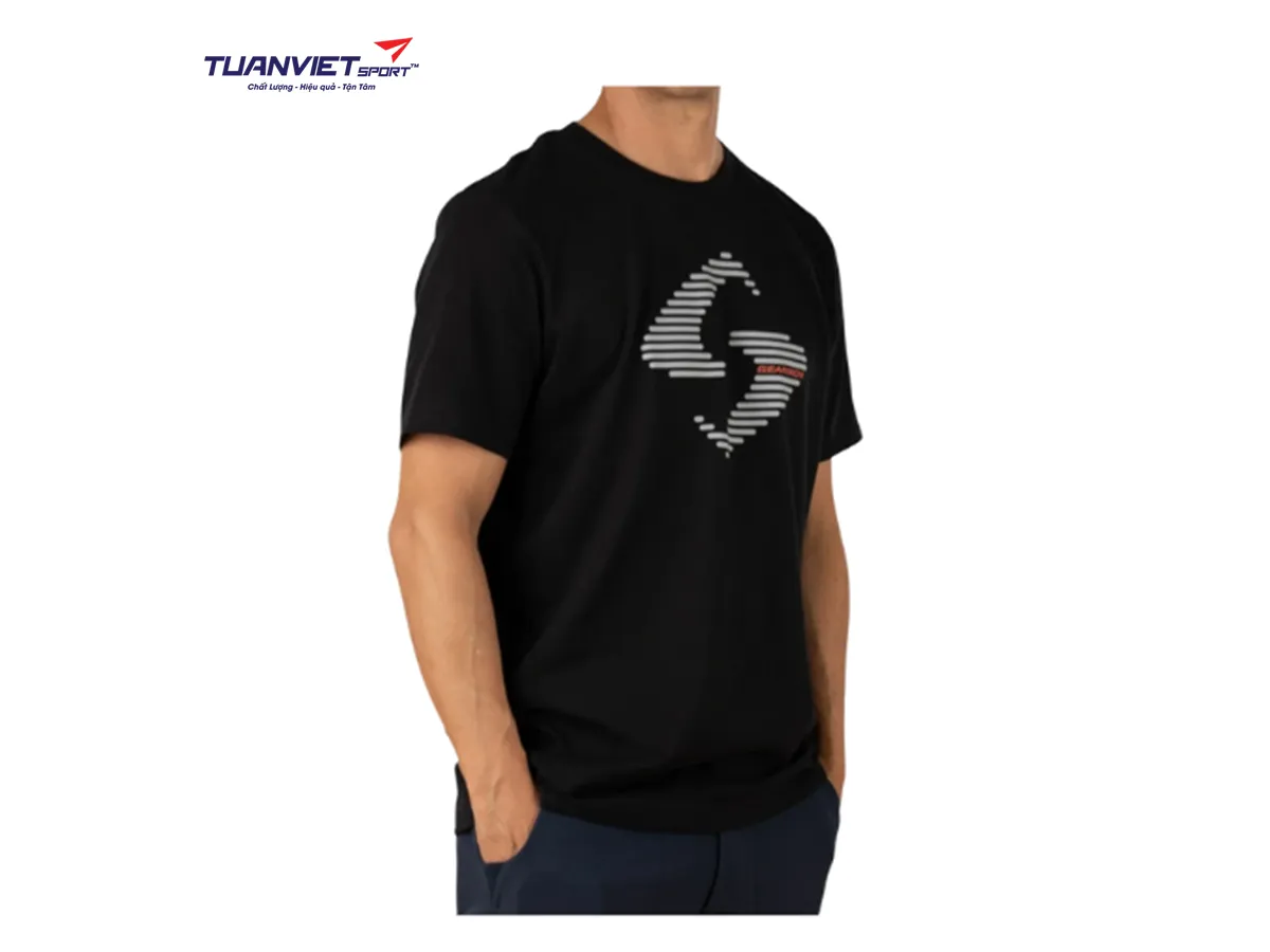Áo cotton thể thao nam Gearbox Tee Black