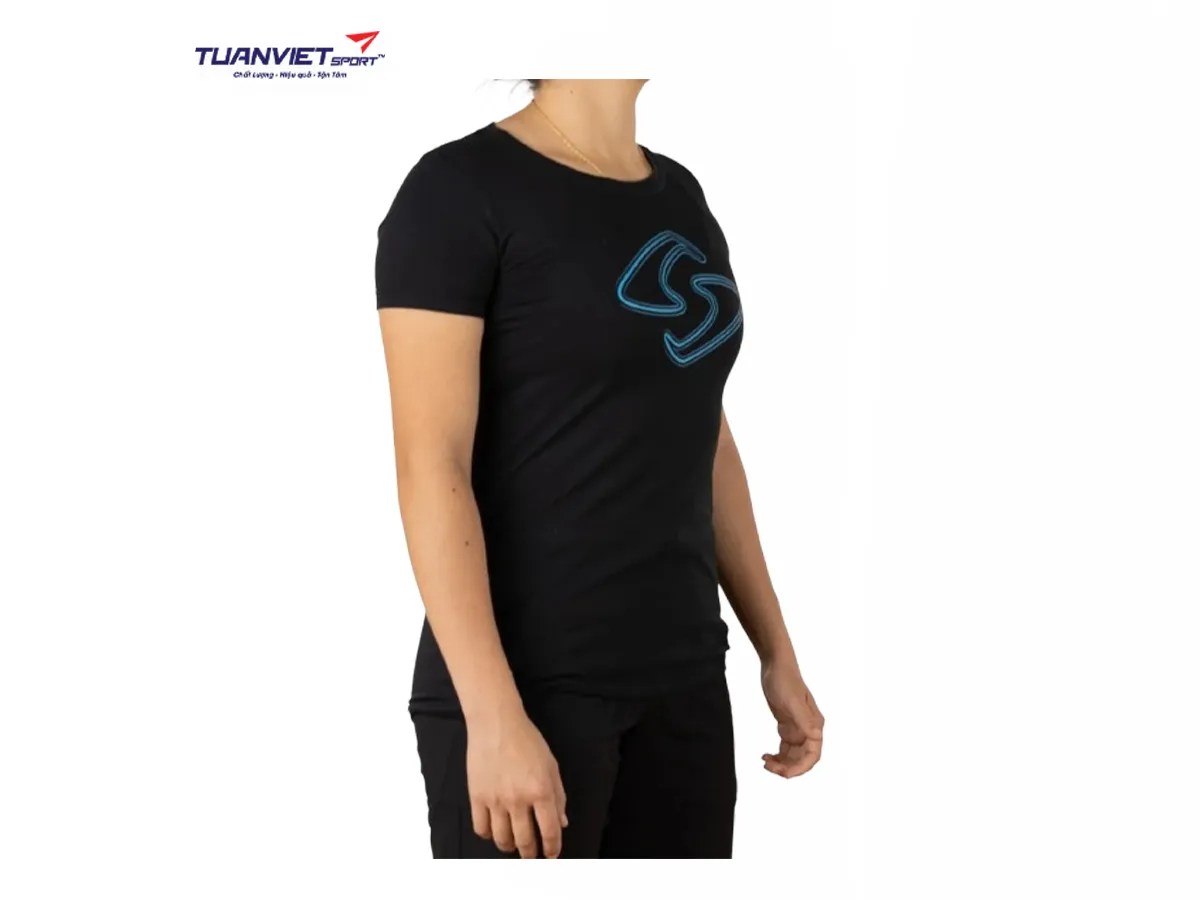 Áo cotton thể thao nữ Gearbox Tee Black
