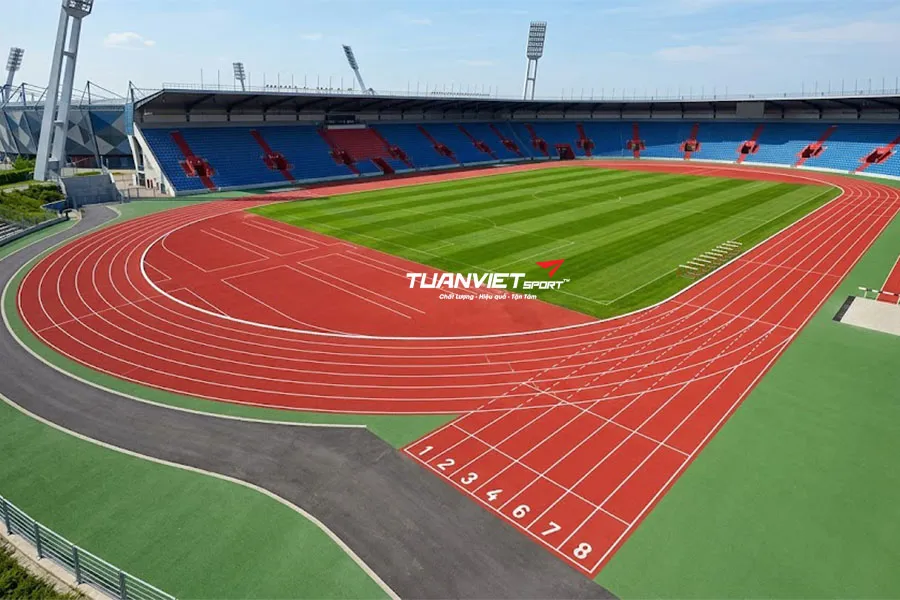 Thi công đường chạy điền kinh cần lưu ý gì để tối ưu hiệu suất và độ bền?