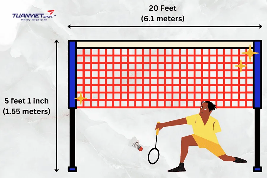 Ý nghĩa các vạch trên sân cầu lông và phạm vi giao nhận cầu theo luật chuẩn