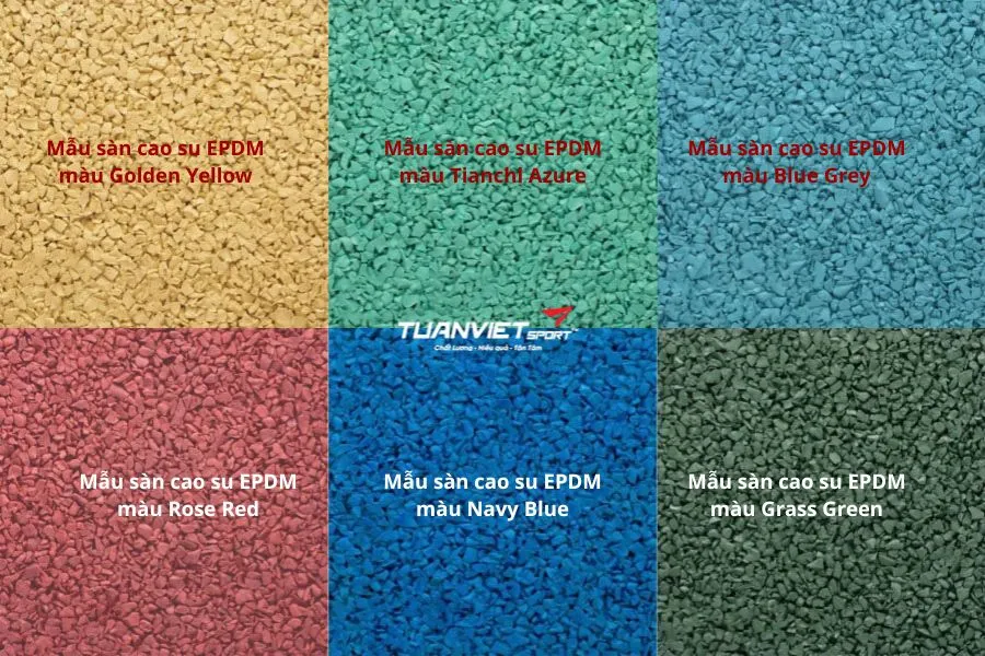 Bảng màu hạt cao su EPDM tổng hợp các gam màu mới nhất năm 2026