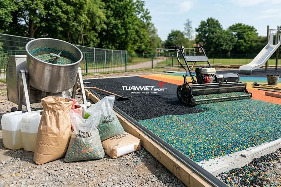 Checklist chọn nhà cung cấp nền cao su EPDM uy tín năm 2026