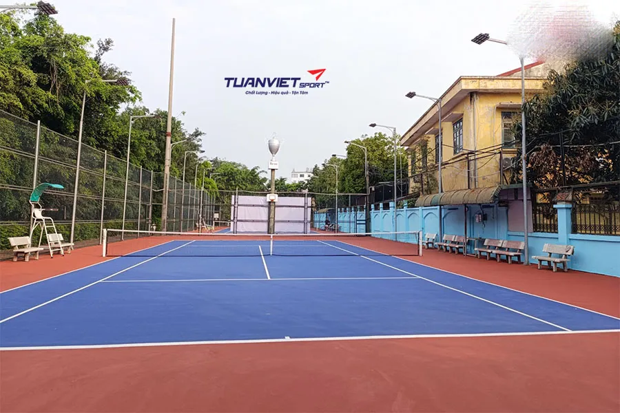 Kỹ thuật thi công sân tennis: Hướng dẫn chi tiết từ thiết kế đến hoàn thiện