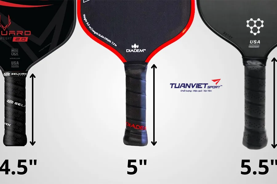Nên chọn vợt Pickleball tay cầm dài hay tay cầm ngắn cho lối đánh của bạn?