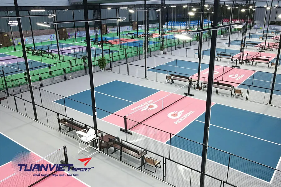 Tổng hợp vật liệu cần thiết để thi công sân Pickleball