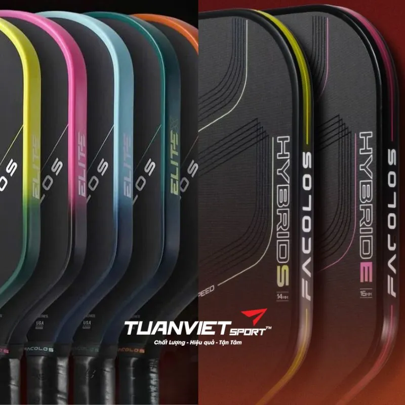 So Sánh Chi Tiết Vợt Pickleball Facolos Pro Series Hybrid SE 2.0 và Elite X