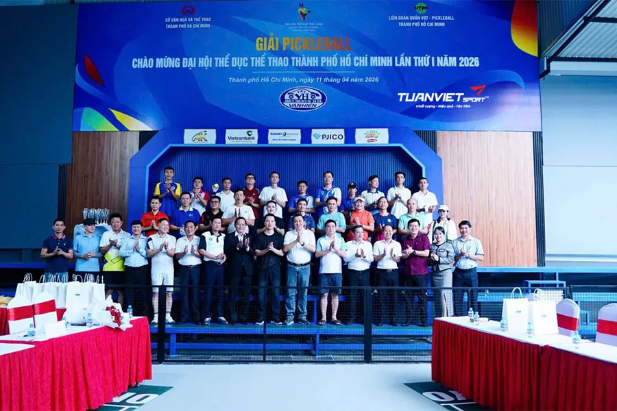 Bùng nổ sức nóng giải pickleball tại Đại hội TDTT TP.HCM 2026