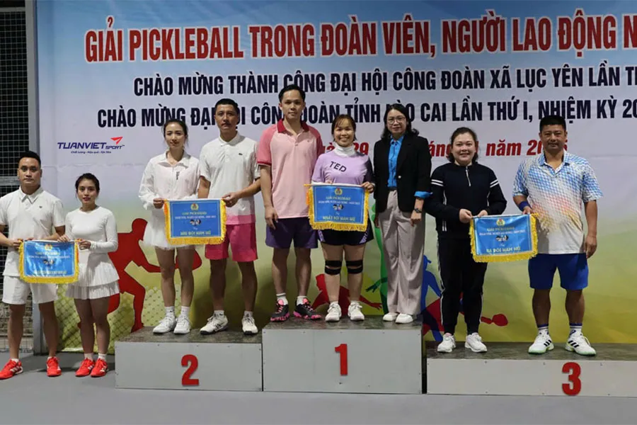 Công đoàn Lục Yên lần đầu tổ chức giải Pickleball 2025