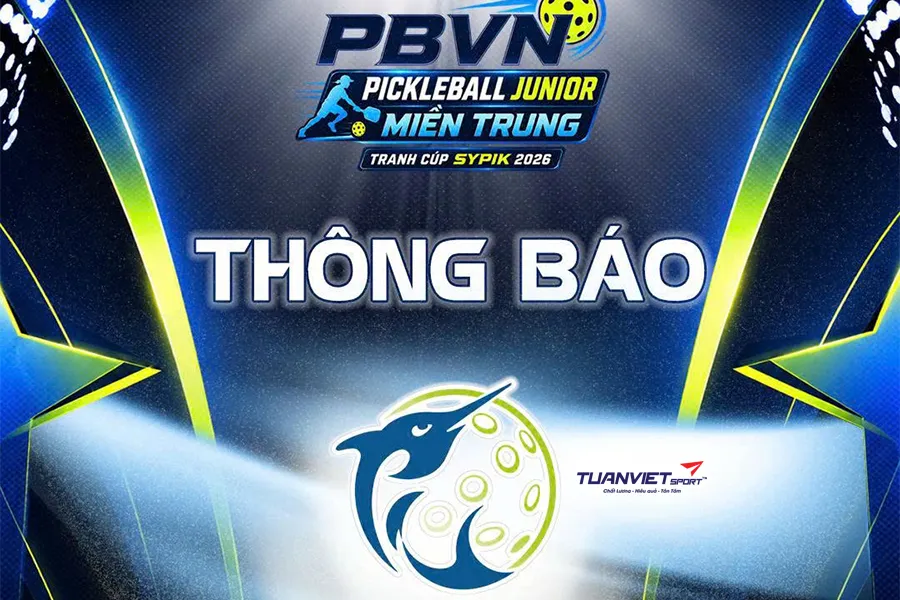 Giải đấu PBVN Pickleball Junior Miền Trung 2026