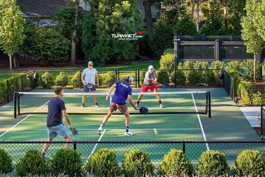 Giới nhà giàu Mỹ đổ xô xây sân pickleball trong vườn nhà