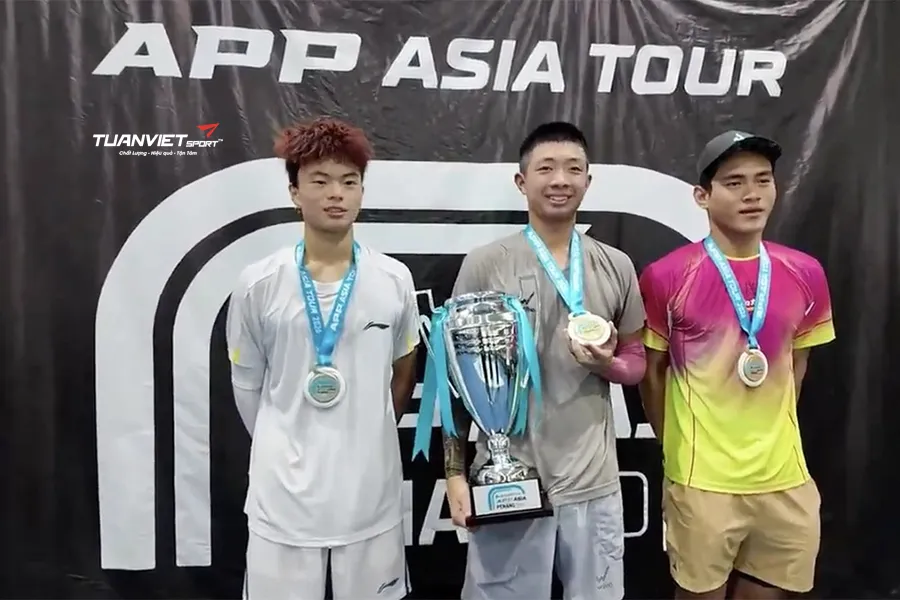 Quang Dương xuất sắc lập cú đúp danh hiệu tại giải pickleball Malaysia Open