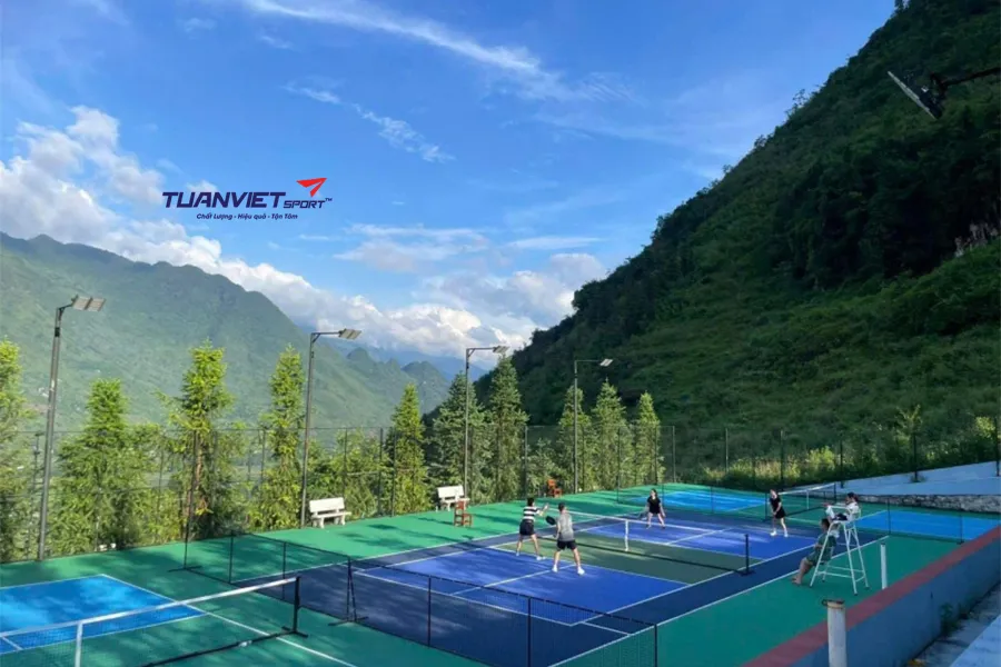 Sân Pickleball ‘view triệu đô’ ở Hà Giang khiến dân mạng phát sốt