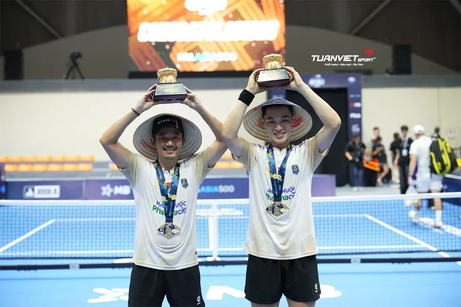 Trương Vinh Hiển và Đỗ Minh Quân xuất sắc đăng quang giải Pickleball PPA Tour Asia TPHCM
