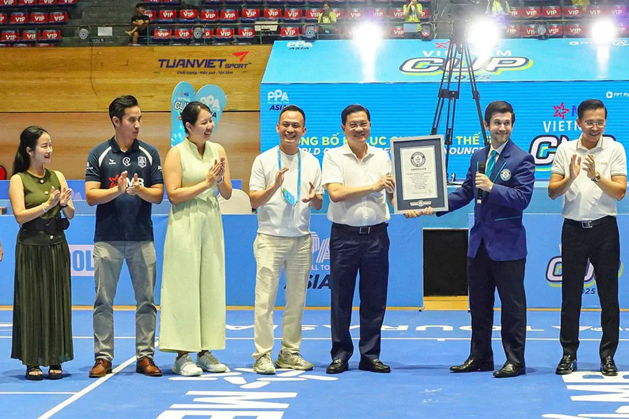 Việt Nam lập kỷ lục Guinness pickleball Báo quốc tế ca ngợi sự bùng nổ