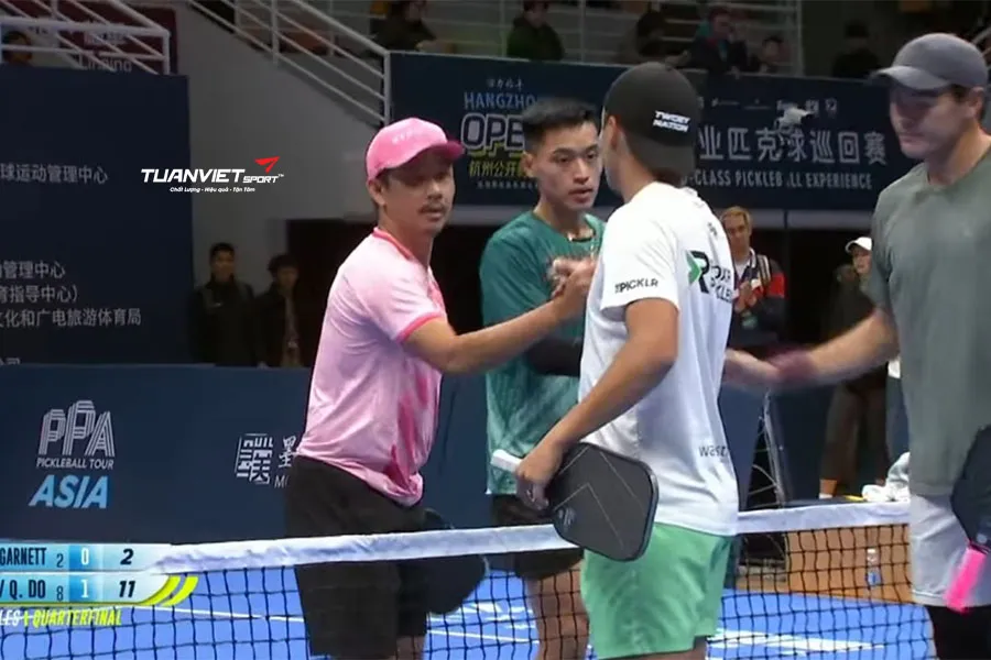 Vinh Hiển và Minh Quân hạ cặp đôi top 3 thế giới tại PPA Asia Tour Pickleball