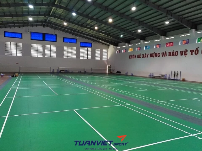 thiết kế sân cầu lông đa năng , thi công sân thể thao chất lượng