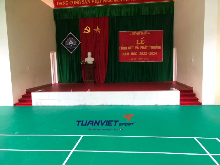 thiết kế sân cầu lông đa năng thi công sân cầu lông chất lượng