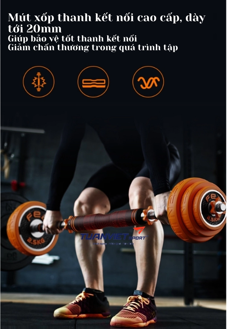 Bộ tạ tay đa năng FED loại 15Kg