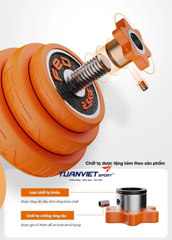 Bộ tạ tay đa năng FED loại 15Kg