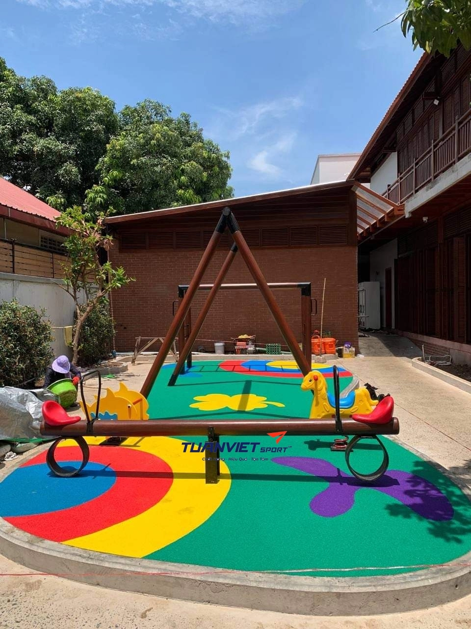 Sân chơi cao su Epdm ngoài trời