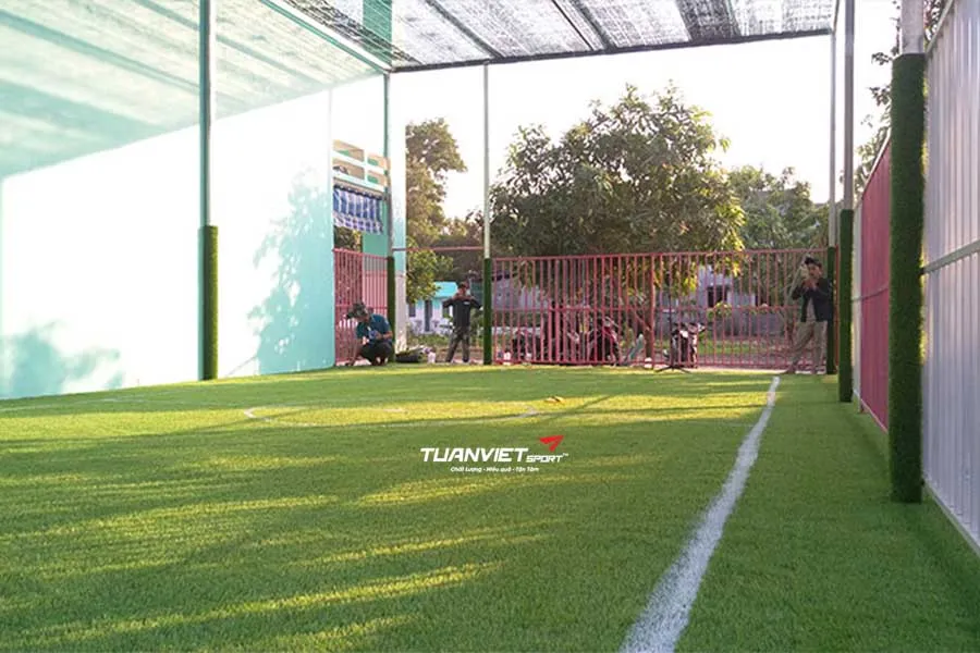 Ứng dụng cỏ nhân tạo sân trường mầm non