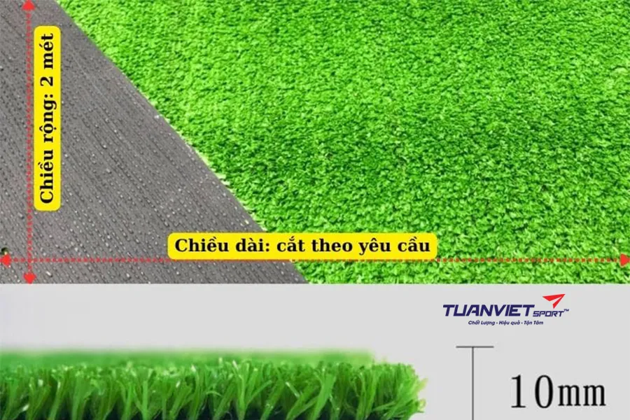 T&igrave;m hiểu c&aacute;c th&ocirc;ng số kỹ thuật của cỏ nh&acirc;n tạo từ A-Z