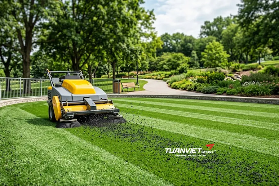 Thi c&ocirc;ng cỏ nh&acirc;n tạo c&ocirc;ng vi&ecirc;n v&agrave; lưu &yacute; quan trọng cần biết
