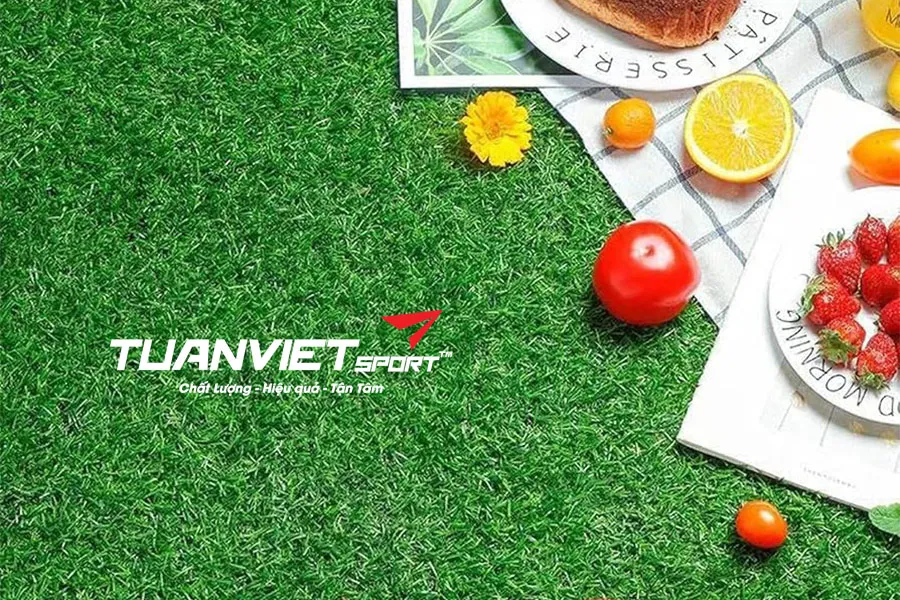 Biến g&oacute;c nh&agrave; th&agrave;nh kh&ocirc;ng gian Gi&aacute;ng sinh xanh m&aacute;t với cỏ nh&acirc;n tạo mini