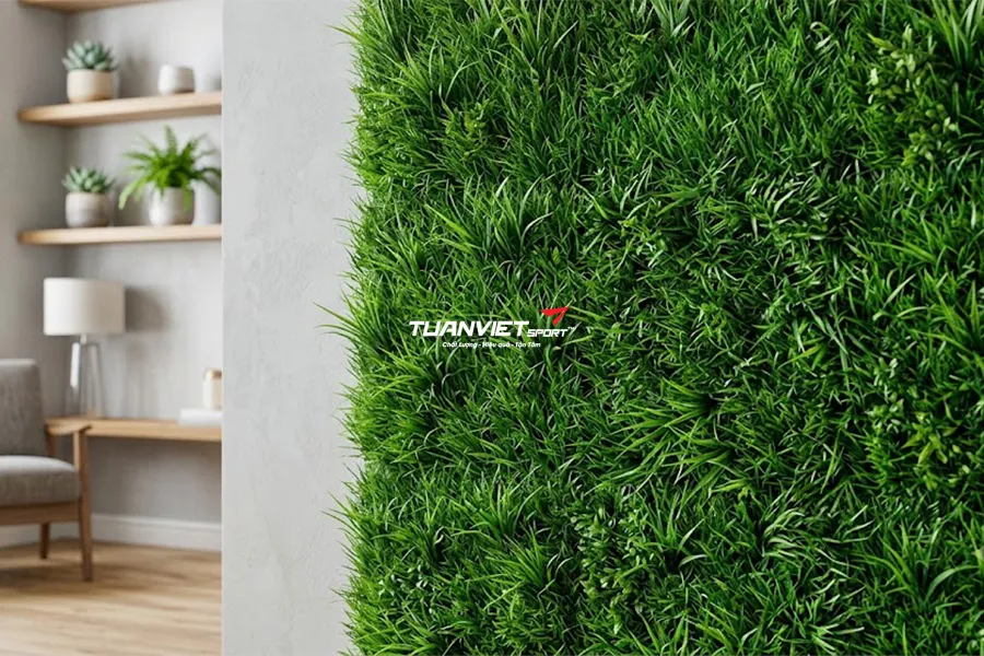 Các loại thảm cỏ nhân tạo sân vườn được sử dụng trong nhà phổ biến nhất hiện nay
