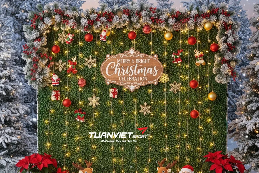 Gợi &yacute; trang tr&iacute; showroom v&agrave; cửa h&agrave;ng dịp Gi&aacute;ng sinh bằng cỏ nh&acirc;n tạo