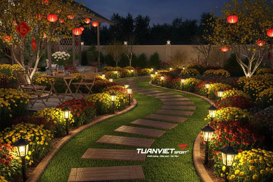 Top 15 &Yacute; Tưởng Trang Tr&iacute; S&acirc;n Vườn Đ&oacute;n Tết Bằng Cỏ Nh&acirc;n Tạo