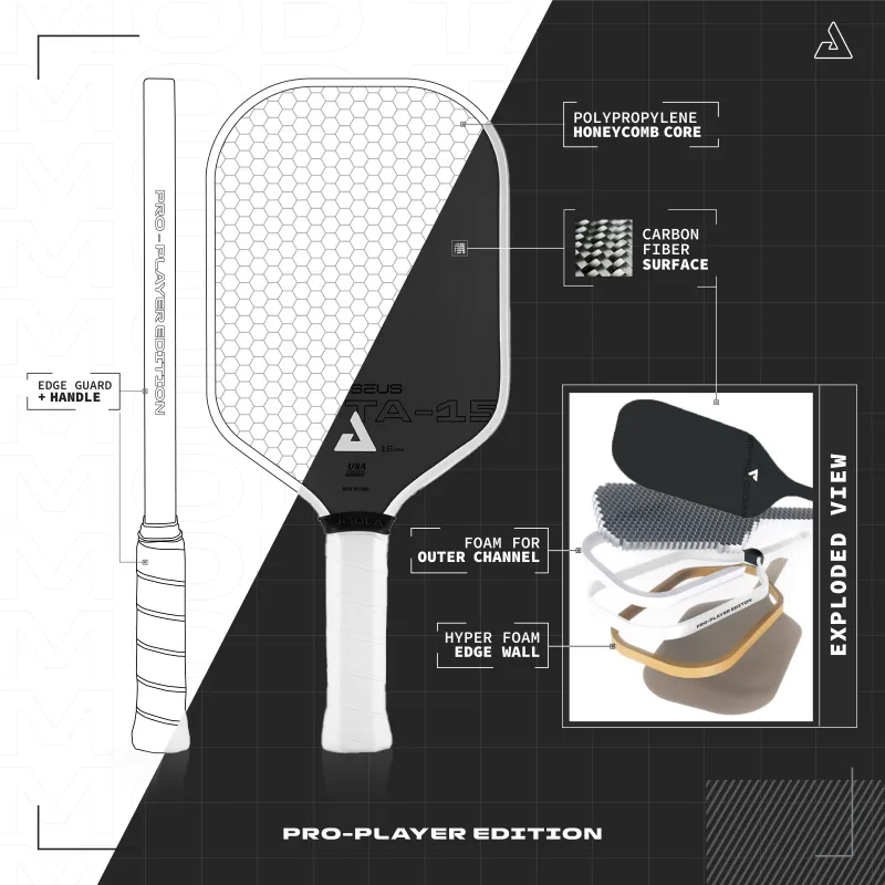 Vợt Pickleball Joola Perseus 14mm Mod TA-15 Pro Player Edition
