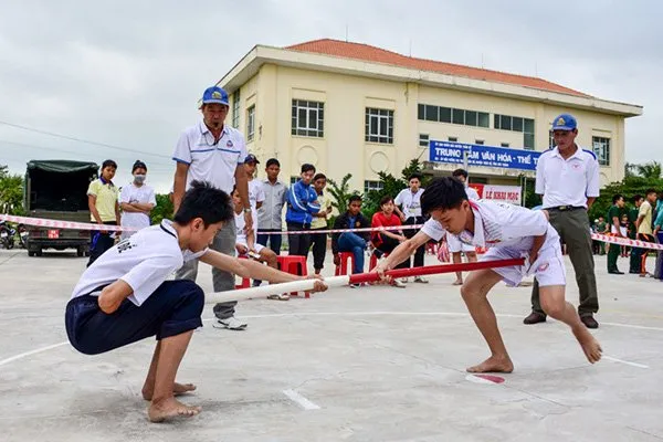 C&acirc;y gậy đẩy được sử dụng trong m&ocirc;n đẩy gậy 