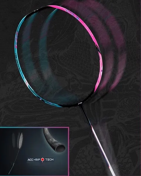 c&ocirc;ng nghệ ACC-RIF TECH của vợt cầu l&ocirc;ng Lining Halbertec 9000