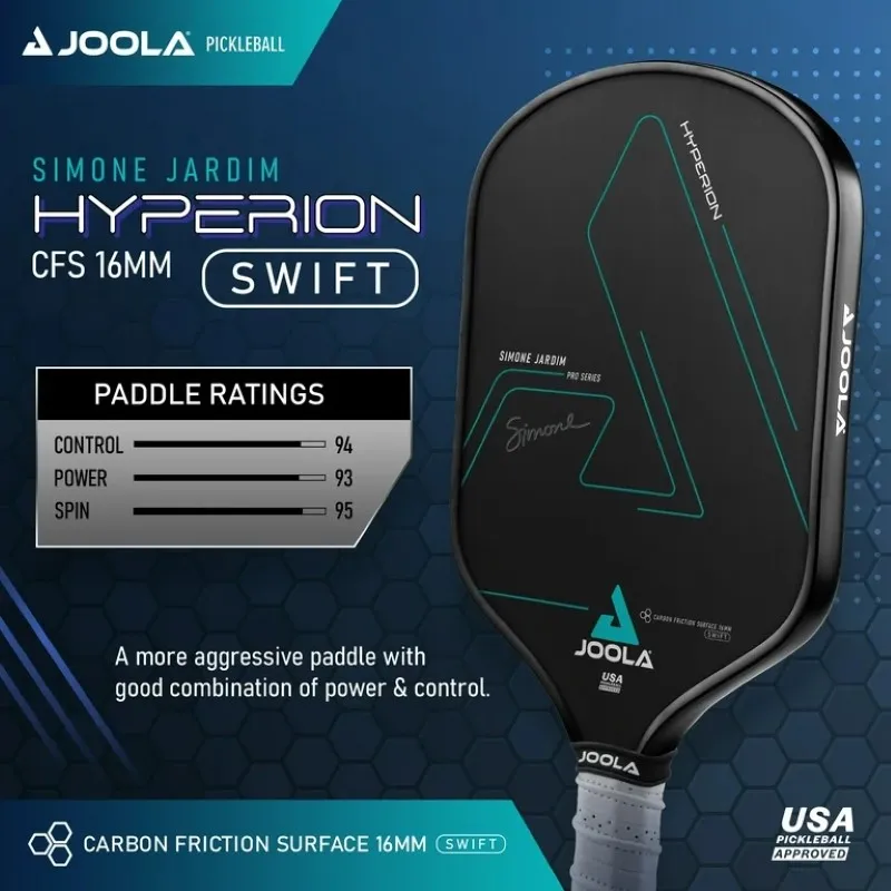 Vợt Pickleball JOOLA Simone Jardim Hyperion CFS 16 Swift