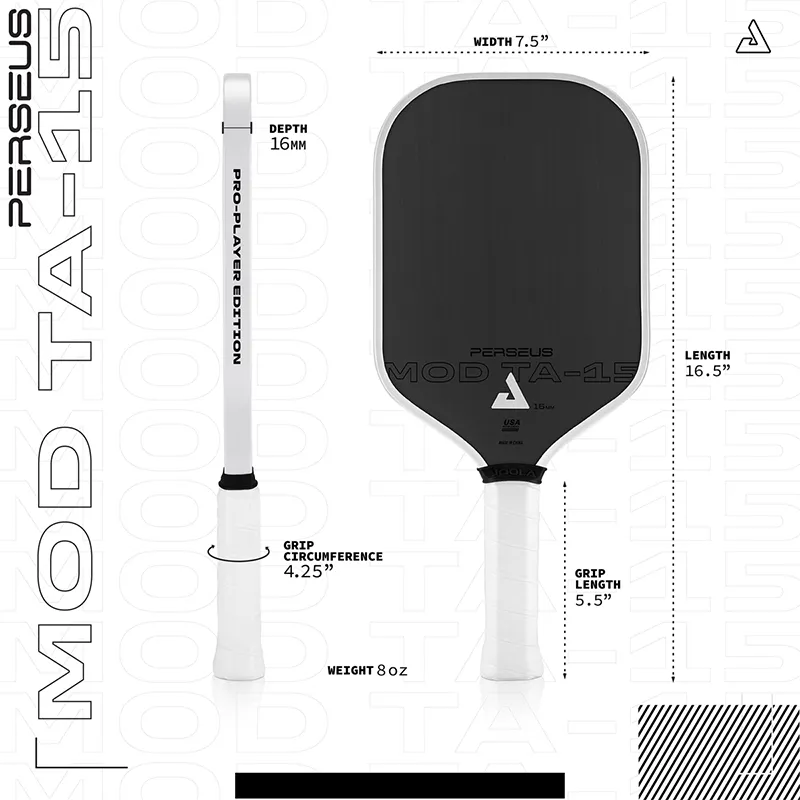 Vợt Pickleball JOOLA Perseus 16mm MOD TA-15 Pro Player Edition
