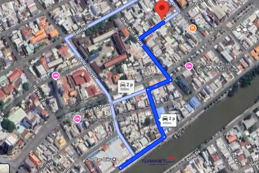 Ảnh vệ tinh Shop cầu lông Nam Sports