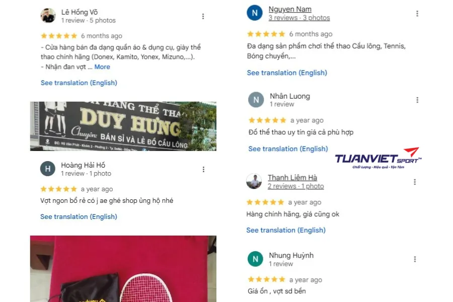 Shop cầu lông Duy Hưng Sport - shop cầu lông Đồng Tháp