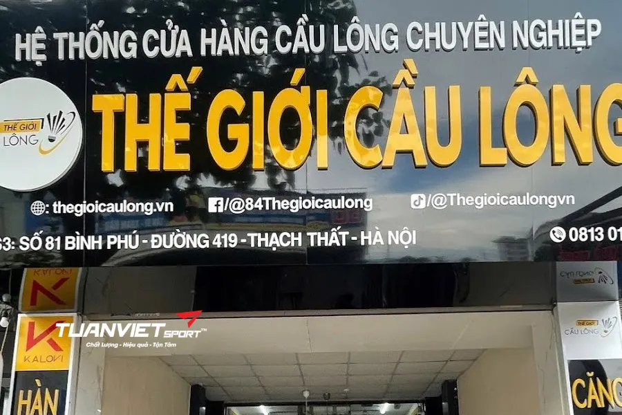 shop cầu lông Huyện Thạch Thất - Thế Giới Cầu Lông Thạch Thất