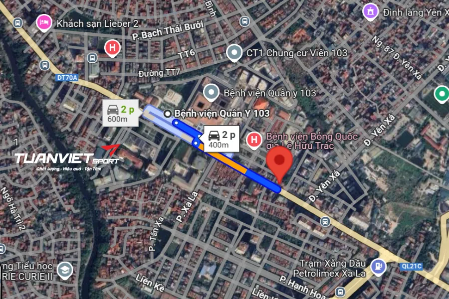 Ảnh vệ tinh shop cầu lông Huyện Thanh Trì - VNB Sports