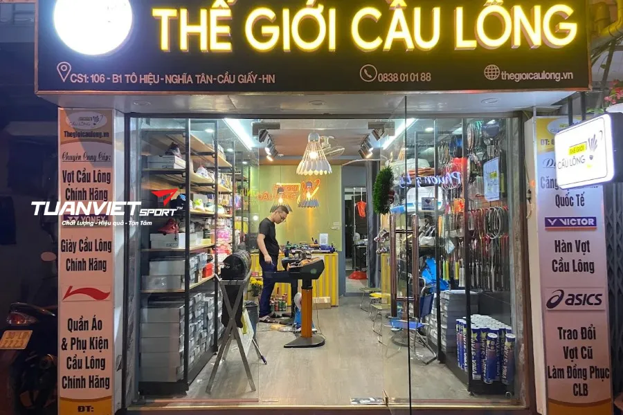 Shop cầu lông Thế Giới Cầu Lông - Chi Nhánh Cầu Giấy - shop cầu lông quận Cầu Giấy
