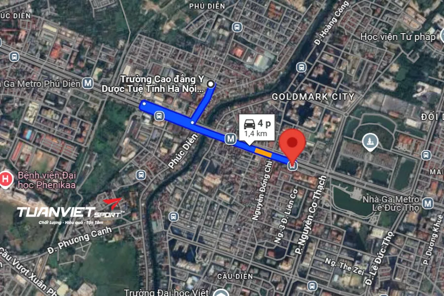 Ảnh vệ tinh shop cầu lông Quận Nam Từ Liêm - Fb Hồ Tùng Mậu