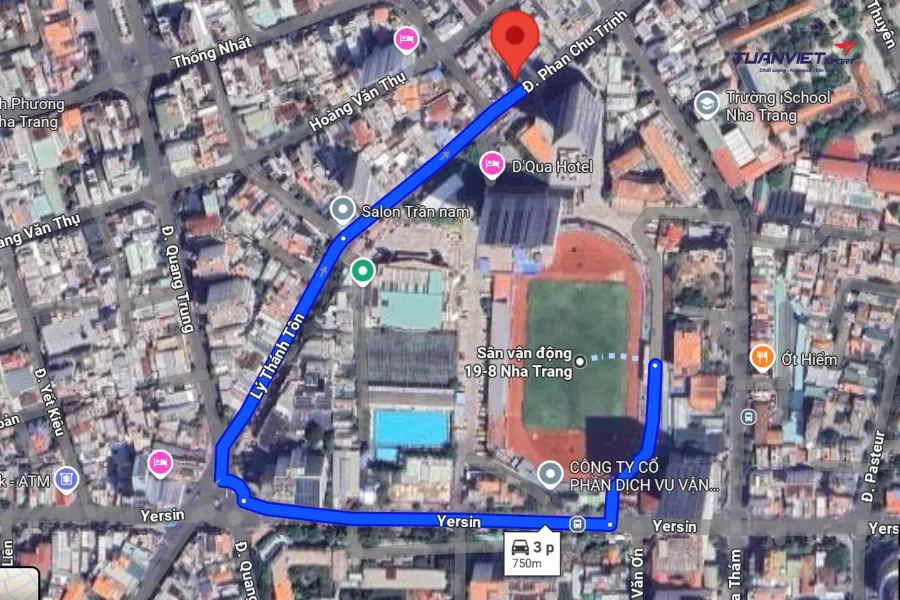 Ảnh vệ tinh Shop cầu lông Tuấn Sport