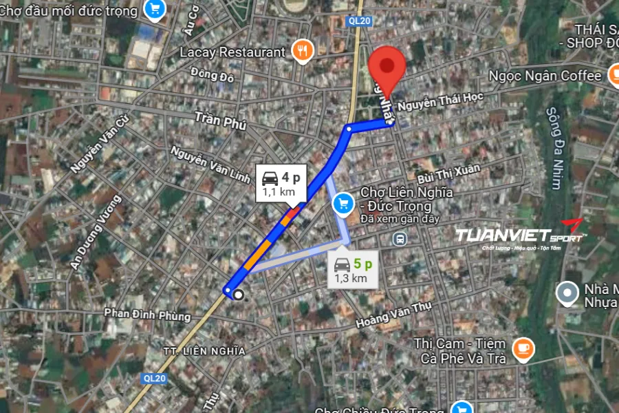 Ảnh vệ tinh shop cầu lông Tỉnh Lâm Đồng - LÊ SA SPORTS - ROBOTICS