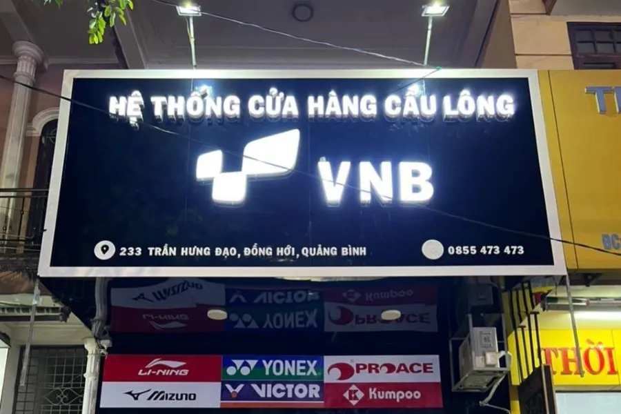 Shop cầu lông VNB Sports Quảng Bình - Shop cầu lông tỉnh Quảng Trị